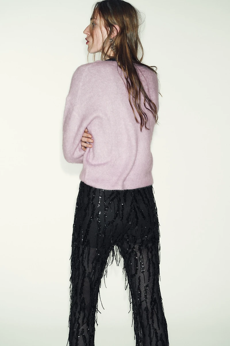 FLARE SEQUIN LEGGINGS