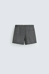 MAILLOT DE BAIN COURT À IMPRIMÉ GÉOMÉTRIQUE