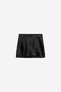 SHORT HAIR-ON LEATHER SKIRT LUDOVIC DE SAINT SERNIN x ZARA