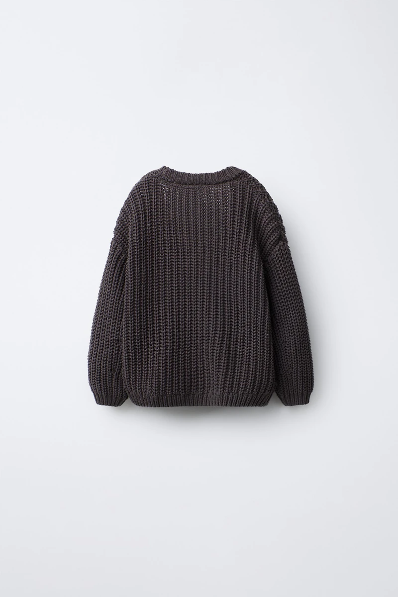 GILET EN MAILLE ÉPAISSE
