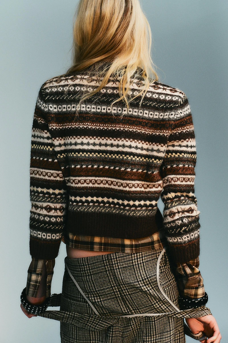 JACQUARD KNIT JUMPER