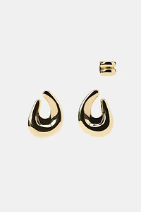 PACK OF OPEN HOOP EARCUFF EARRINGS