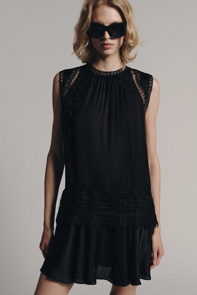 ZW COLLECTION SHORT LACE DRESS