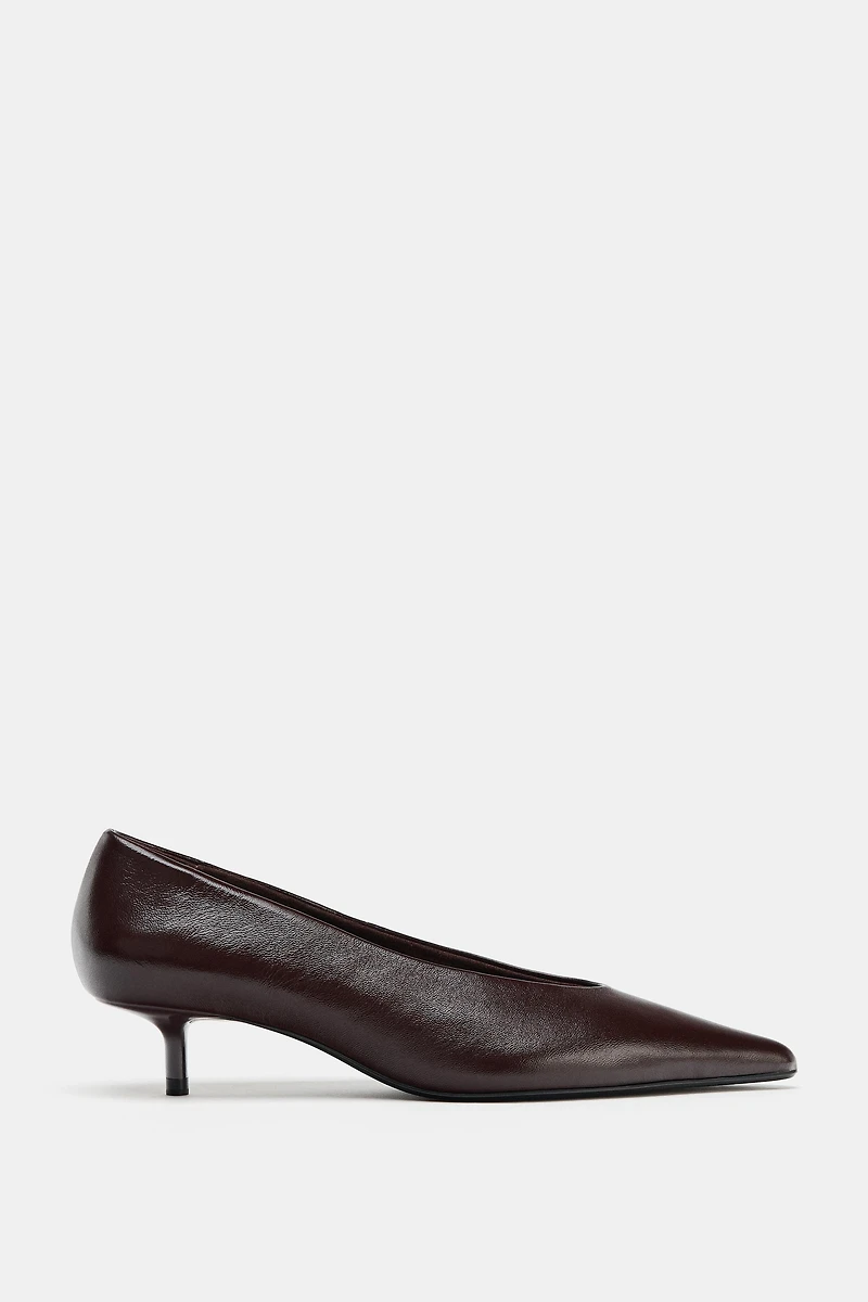 CHAUSSURES À TALONS KITTEN EN CUIR