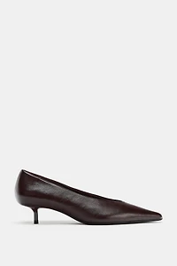 CHAUSSURES À TALONS KITTEN EN CUIR