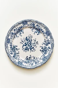 FLORAL EARTHENWARE DESSERT PLATE
