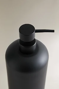 BLACK RESIN SOAP DISPENSER