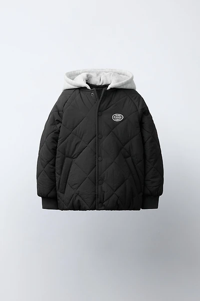 COMBINATION HOODIE PUFFER JACKET