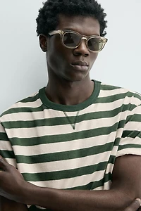 STRIPED SHORT SLEEVE T-SHIRT