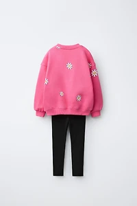 MINNIE MOUSE © DISNEY RIBBED SWEATSHIRT AND LEGGINGS SET