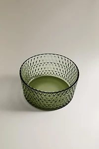 BOL EN VERRE AVEC RELIEF