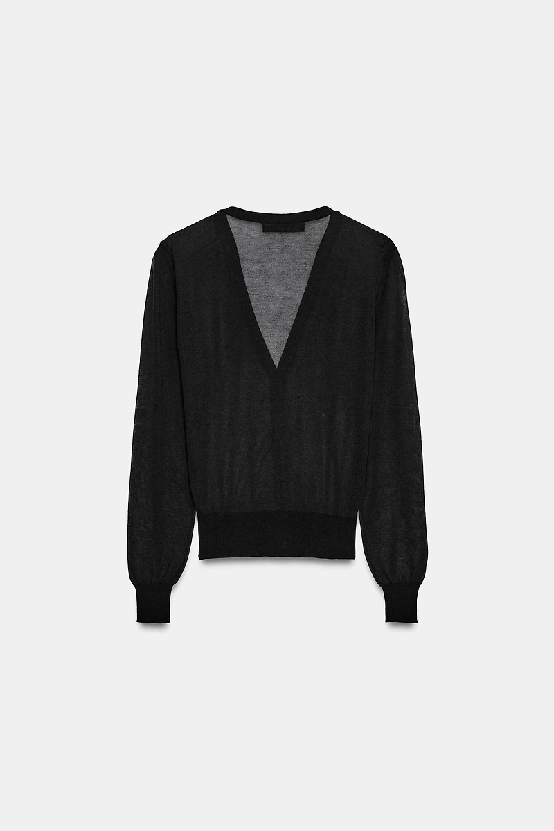SEMI-SHEER CARDIGAN