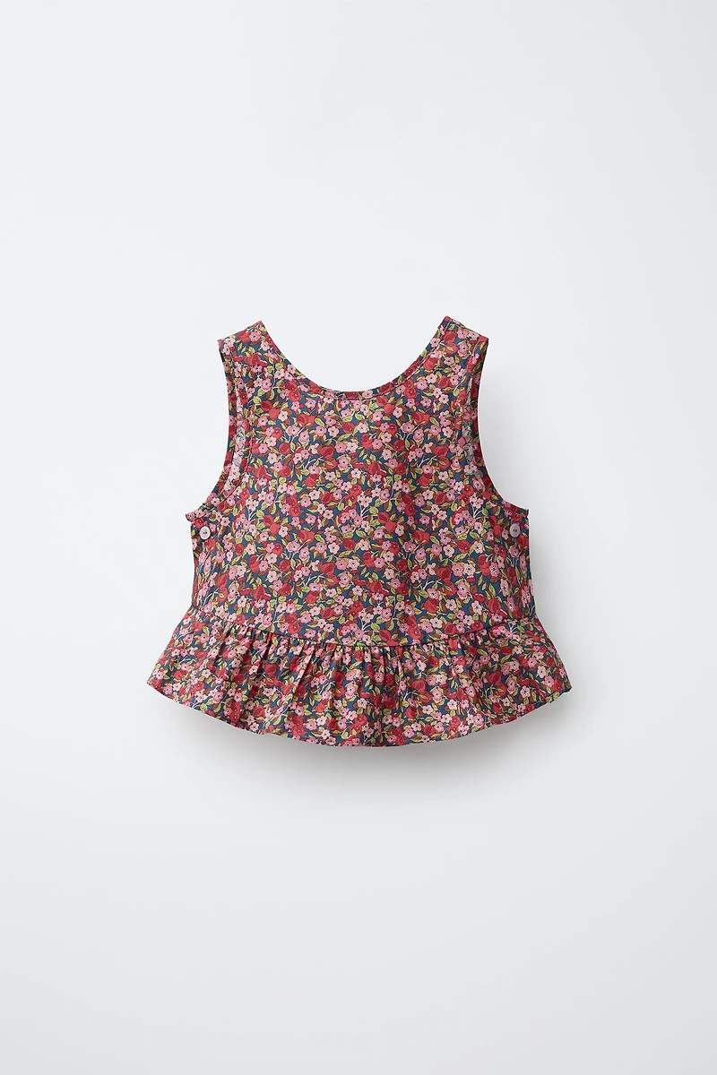 FLORAL PRINT LIBERTY FABRIC TOP