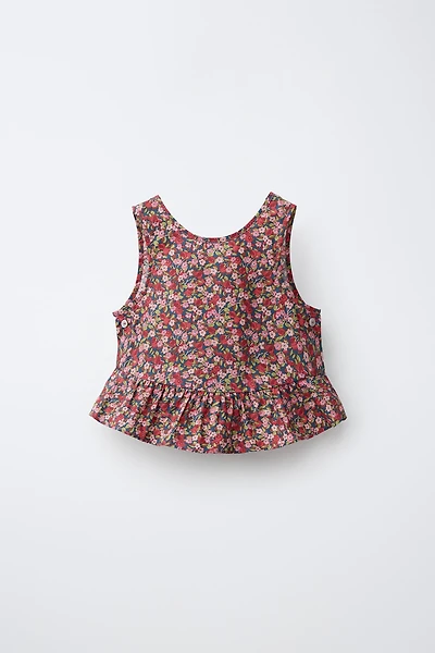 FLORAL PRINT LIBERTY FABRIC TOP