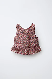 FLORAL PRINT LIBERTY FABRIC TOP