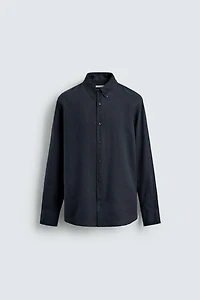 REGULAR FIT 100% LINEN SHIRT