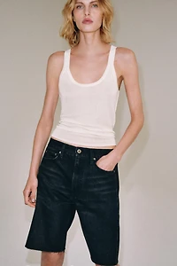 ZW COLLECTION RELAXED FIT MID-RISE DENIM SHORTS