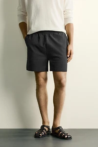 COMFORT SEERSUCKER REGULAR FIT SHORTS