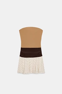 COMBINATION POLKA DOT DRESS