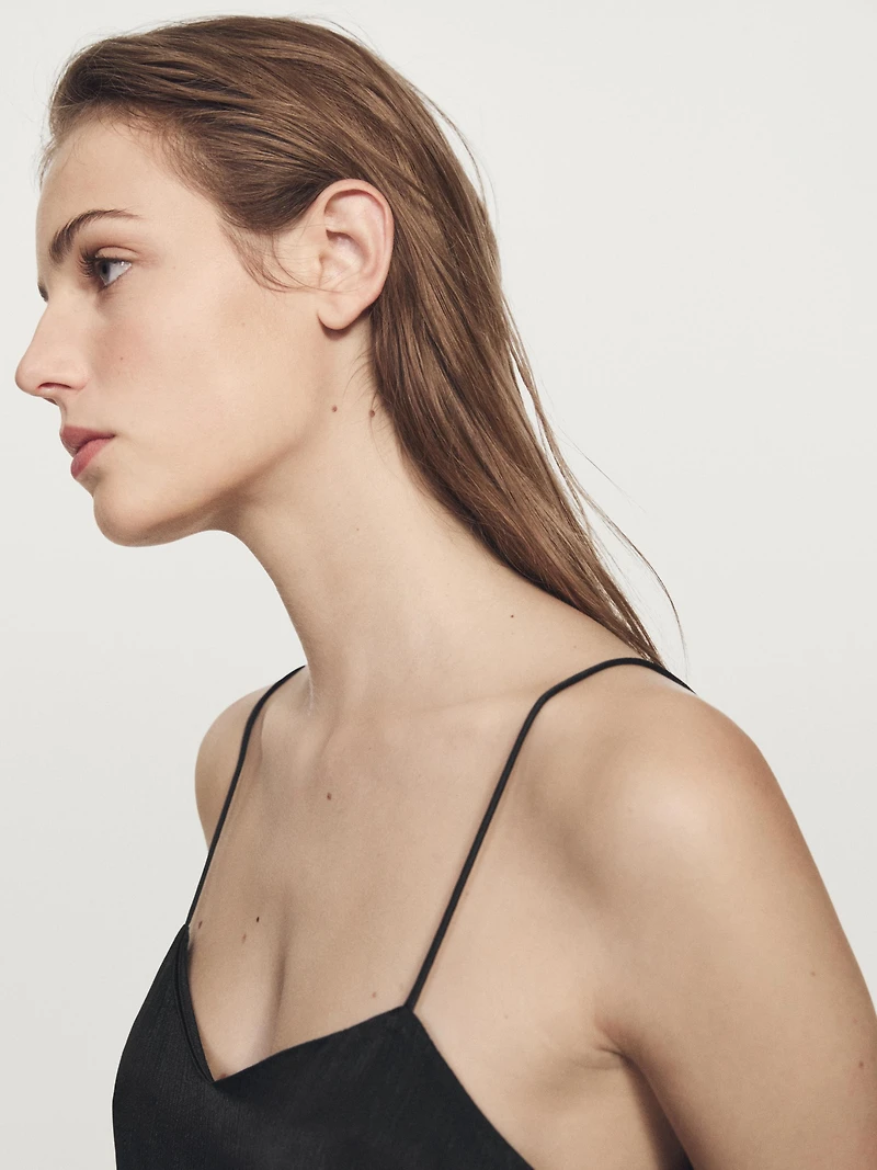 Camisole top with lace detail