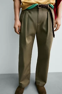 PLEATED CHINO PANTS AARON LEVINE X ZARA
