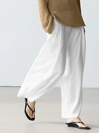 Pantalon fluide lin
