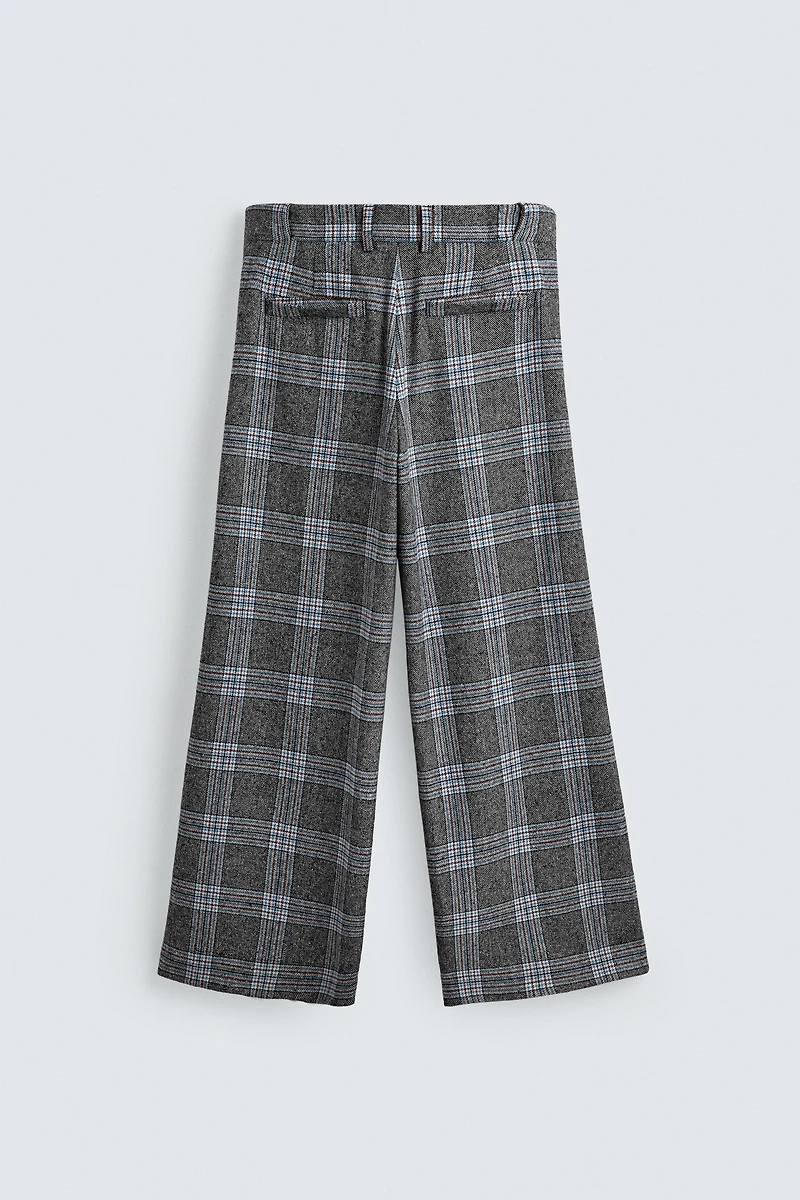 WIDE-LEG CHECK TROUSERS HARRY LAMBERT FOR ZARA X DISNEY