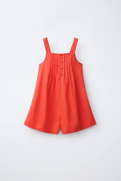 PINTUCK SHORT JUMPSUIT