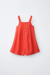 PINTUCK SHORT JUMPSUIT