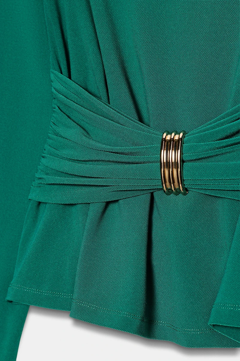 DRAPED WAIST TOP