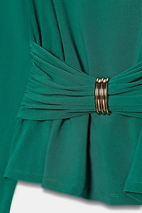 DRAPED WAIST TOP