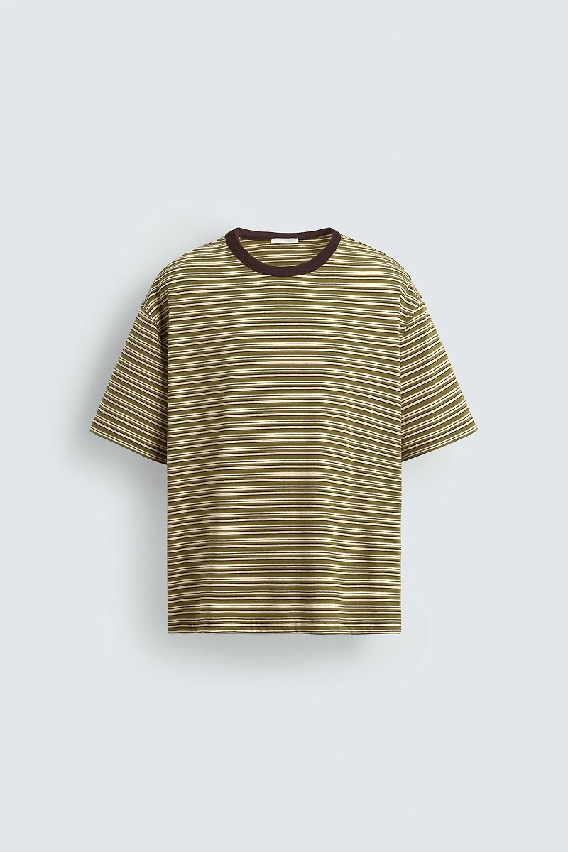 REGULAR FIT STRIPED T-SHIRT