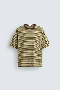 REGULAR FIT STRIPED T-SHIRT
