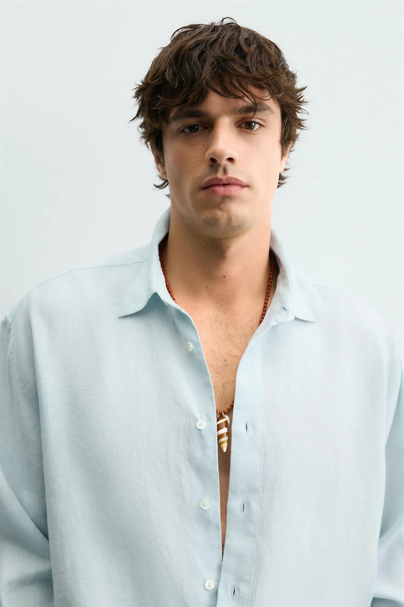 100% LINEN RELAXED FIT SHIRT