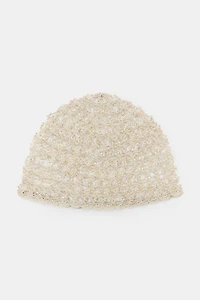 BEADED CROCHET SKULLCAP