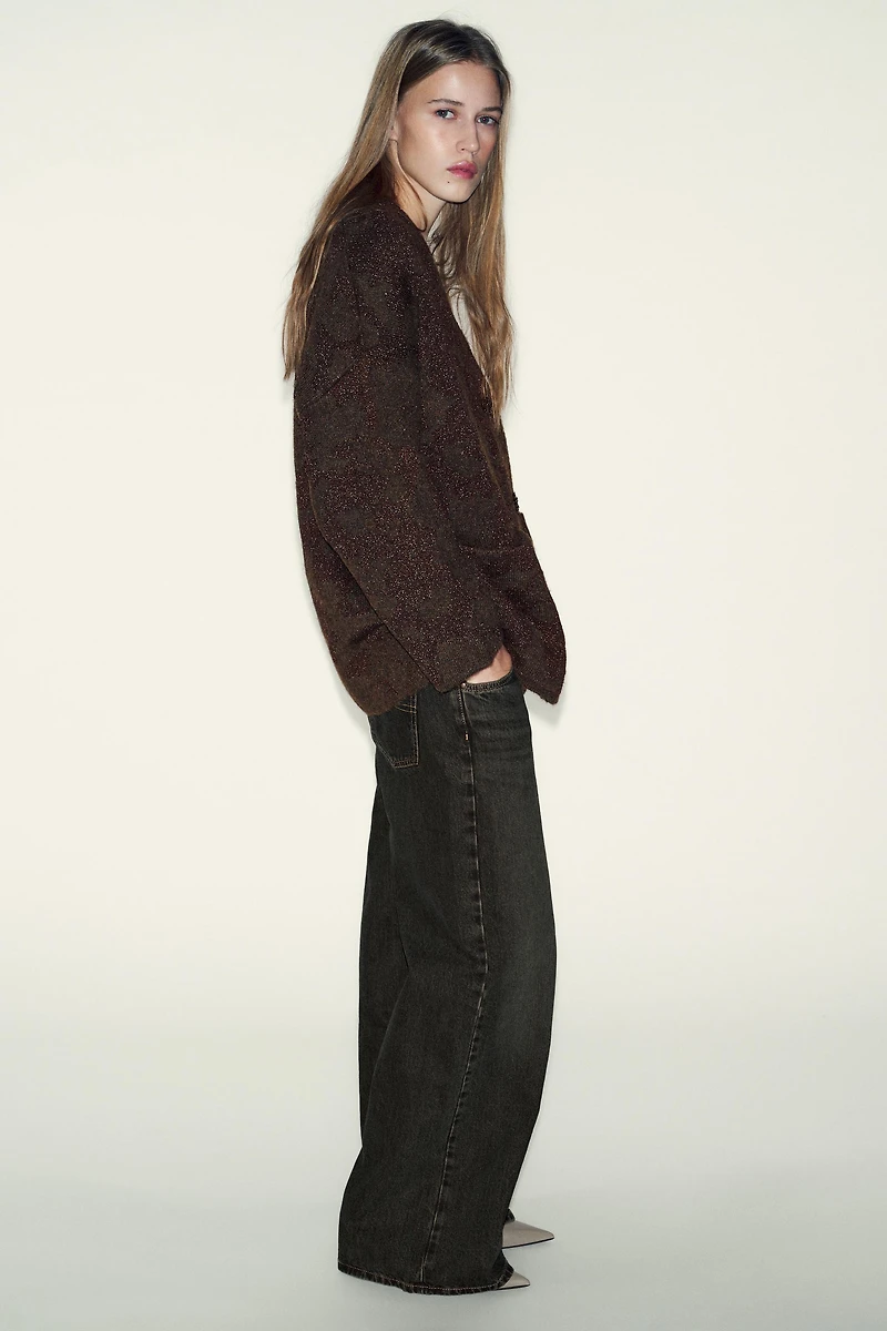 GILET EN MAILLE FIL MÉTALLISÉ