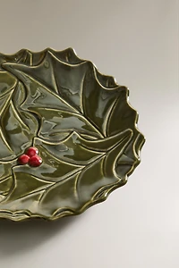CHRISTMAS HOLLY PORCELAIN SIDE PLATE