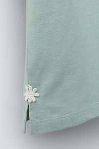 T-SHIRT MARGUERITES EN DENTELLE