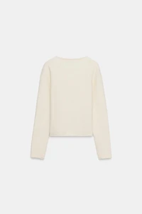 SOFT KNIT SWEATER WITH SEAM DETAIL