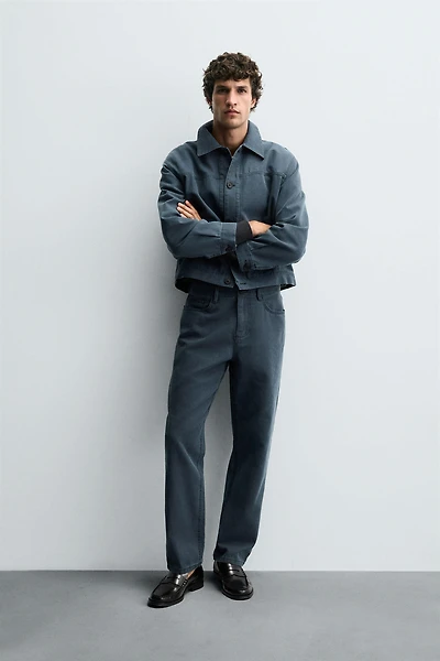 PANTALON STRAIGHT FIT DÉLAV