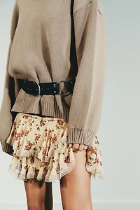 LEATHER RING BELT