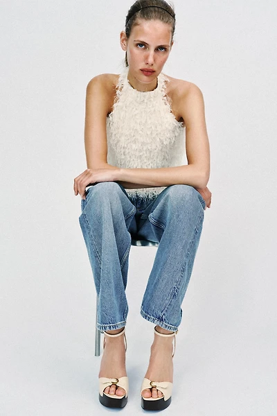 BUCKLED PLATFORM SANDALS