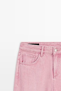 Low-rise straight-leg jeans