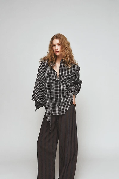 PLAID SHIRT WITH SCARF ZW COLLECTION