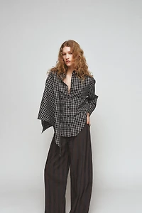 PLAID SHIRT WITH SCARF ZW COLLECTION