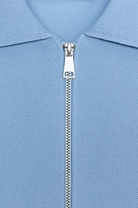 KNIT ZIP-UP CARDIGAN