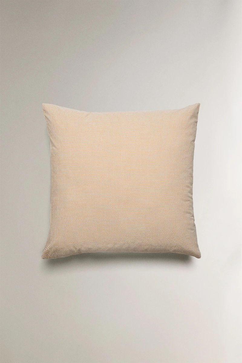 SEERSUCKER COTTON CHECK PILLOWCASE