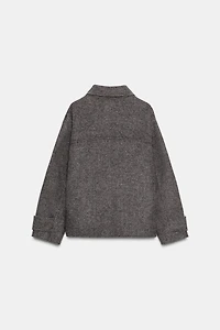 HERRINGBONE SHORT COAT