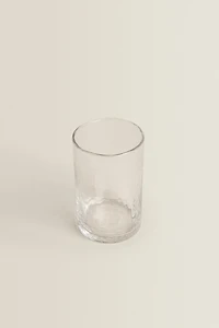 HAMMERED GLASS SOFT DRINK TUMBLER