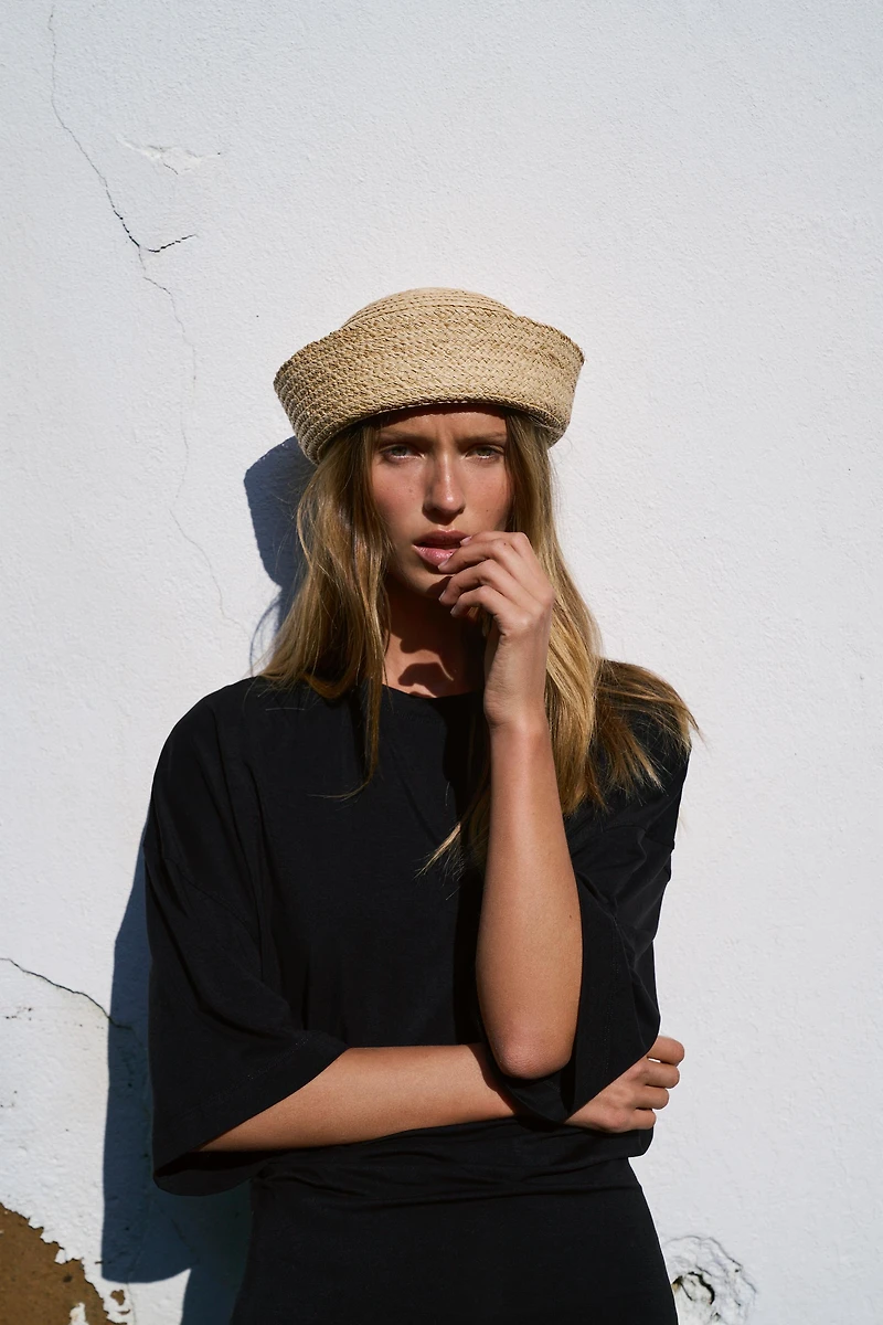 CHAPEAU CALOTTE 100% RAFFIA